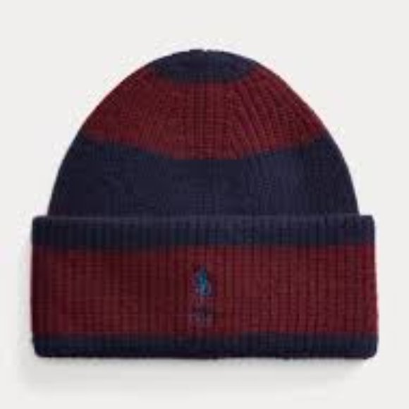 Polo Ralph Lauren Rugby-Stripe Wool-Blend Beanie